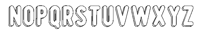 Outline Artwork Regular Font LOWERCASE