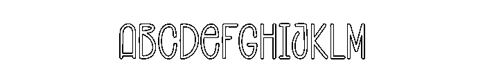 Outline Balloon FONT