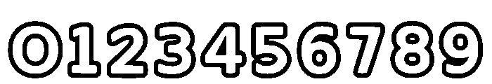 Outline Barbie Regular Font OTHER CHARS