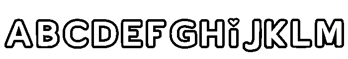 Outline Barbie Regular FONT