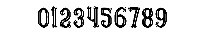 Outline Blackletter Font OTHER CHARS