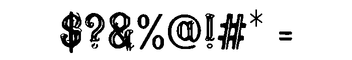 Outline Blackletter Font OTHER CHARS