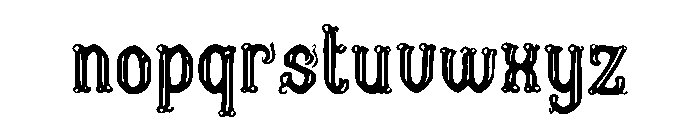 Outline Blackletter Font LOWERCASE