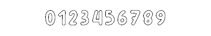 Outline Christmas Font OTHER CHARS