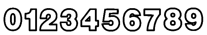 Outline Design Regular Font OTHER CHARS
