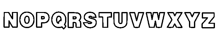 Outline Design Regular Font LOWERCASE