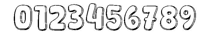 Outline Drawing Regular Font OTHER CHARS
