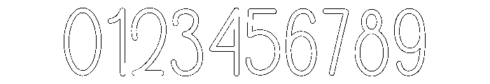Outline Drawing Font OTHER CHARS