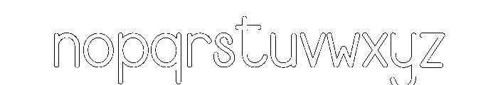 Outline Drawing Font LOWERCASE