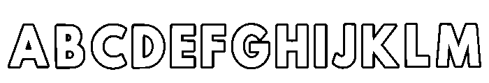 Outline Friday Regular FONT