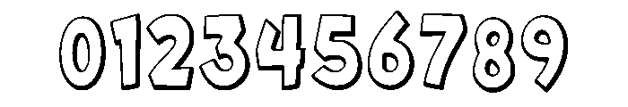 Outline Grinch Regular Font OTHER CHARS