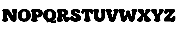 Outline Groovy Font UPPERCASE