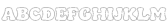 Outline Groovy FONT