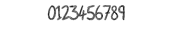 Outline Handwriting By  Regular Font OTHER CHARS