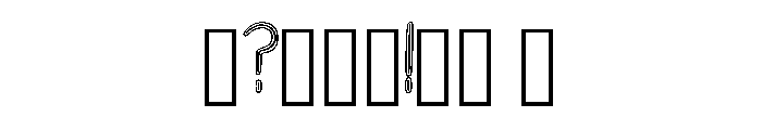 Outline Handwriting By  Regular Font OTHER CHARS