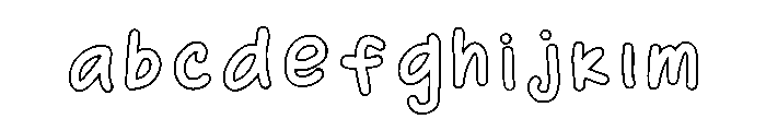 Outline Handwriting Regular FONT