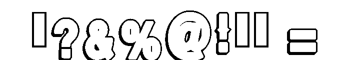 Outline Legend Regular Font OTHER CHARS