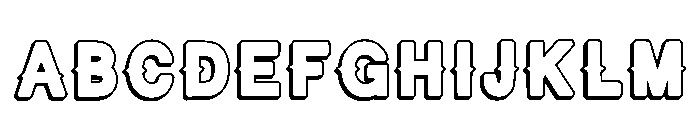 Outline Legend Regular Font UPPERCASE