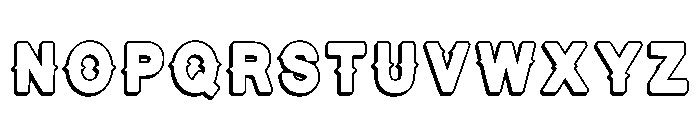Outline Legend Regular Font UPPERCASE