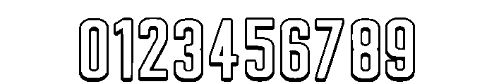 Outline Modern Regular Font OTHER CHARS