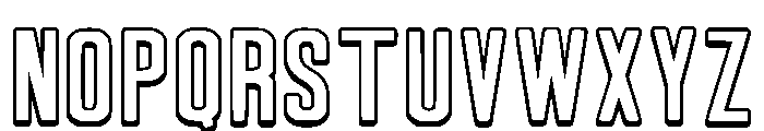 Outline Modern Regular Font LOWERCASE