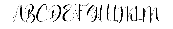 Outline Painting Font UPPERCASE