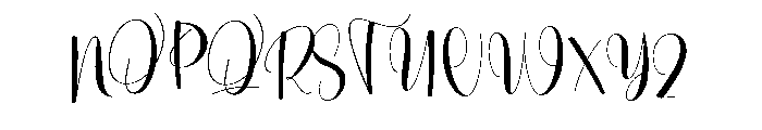 Outline Painting Font UPPERCASE