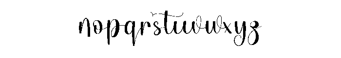 Outline Painting Font LOWERCASE
