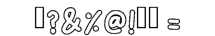 Outline Papper Regular Font OTHER CHARS