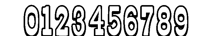 Outline Rider Regular Font OTHER CHARS