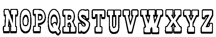 Outline Rider Regular Font LOWERCASE