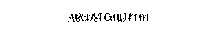 Outline Single Font UPPERCASE
