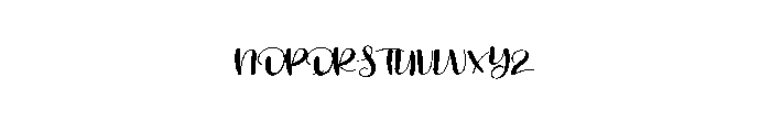 Outline Single Font UPPERCASE