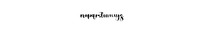 Outline Single Font LOWERCASE