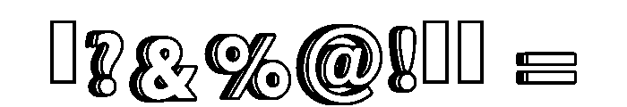 Outline Store Regular Font OTHER CHARS