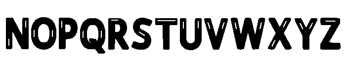 Outline Teacher Regular Font UPPERCASE