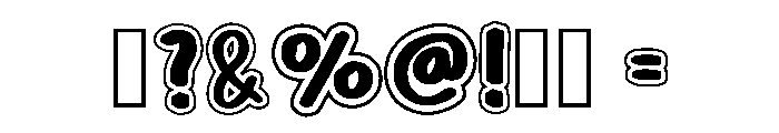 Outline Vintage Regular Font OTHER CHARS