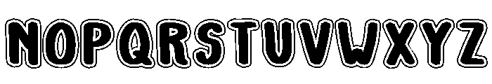 Outline Vintage Regular Font UPPERCASE