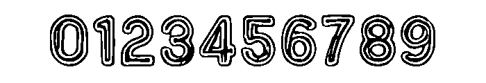 Outlined Cartoon Font OTHER CHARS
