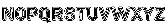 Outlined Cartoon Font UPPERCASE