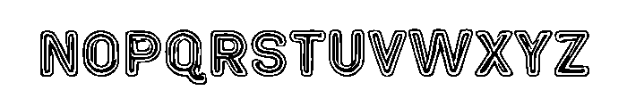 Outlined Cartoon Font LOWERCASE