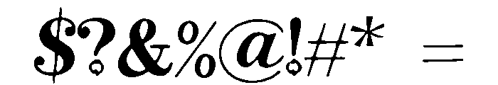 Outpost_Serif Font OTHER CHARS