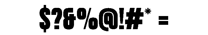 Outrun Regular Font OTHER CHARS