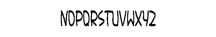 Outside Anyway Font LOWERCASE
