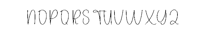 Outside Beautiful Font UPPERCASE