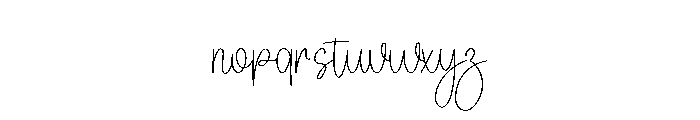 Outside Beautiful Font LOWERCASE