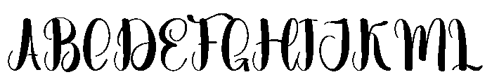 Outside December Font UPPERCASE