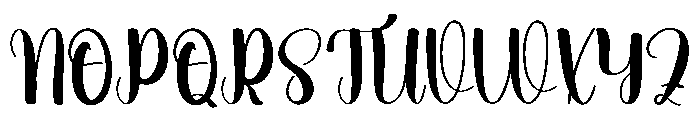 Outside December Font UPPERCASE