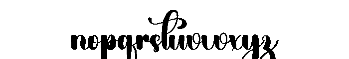 Outside December Font LOWERCASE