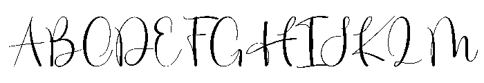 Outside Graduation Font UPPERCASE